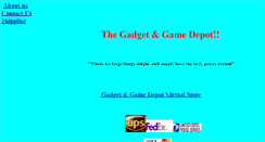 Desktop Screenshot of gadgetandgamedepot.com